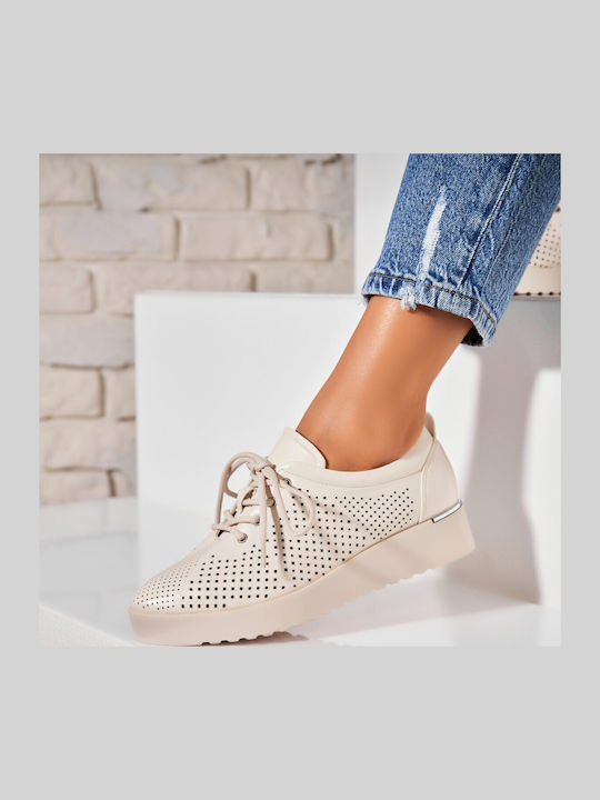Γυναικεία Oxfords σε Μπεζ Χρώμα