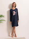 Sofiaman Sofiaman Sommer Damen Nachthemd Flora