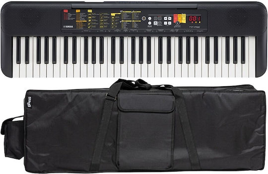 Yamaha Yamaha PSR-F52 Tastatur mit 61 Tasten mit Etui Schwarz Straßenpaket