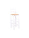 Wooden Outdoor Bar Garden Stool White