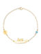 Kinderarmband ID aus Gold 9K
