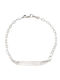 Kids Bracelet ID From 14K White Gold
