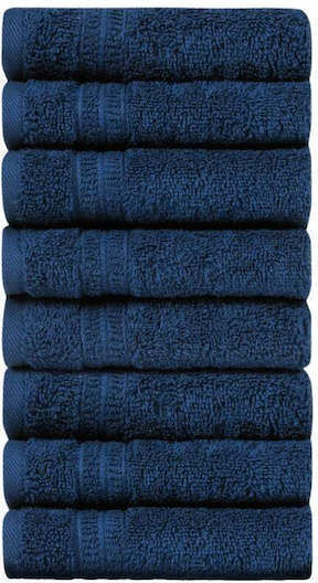 Homelovers 30x30cm Blue Bath Towel Weight 500gsm