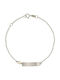 Kids Bracelet ID in 9K White Gold