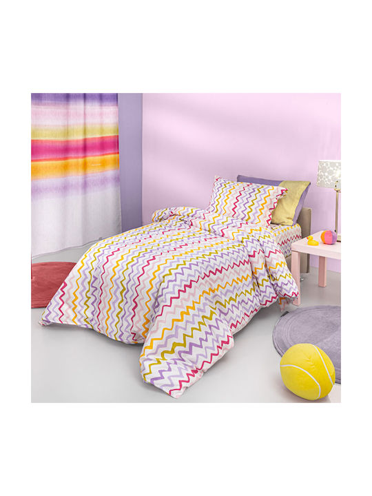 Guy Laroche Single Cotton Sheet Set Funny Pink 165x250cm