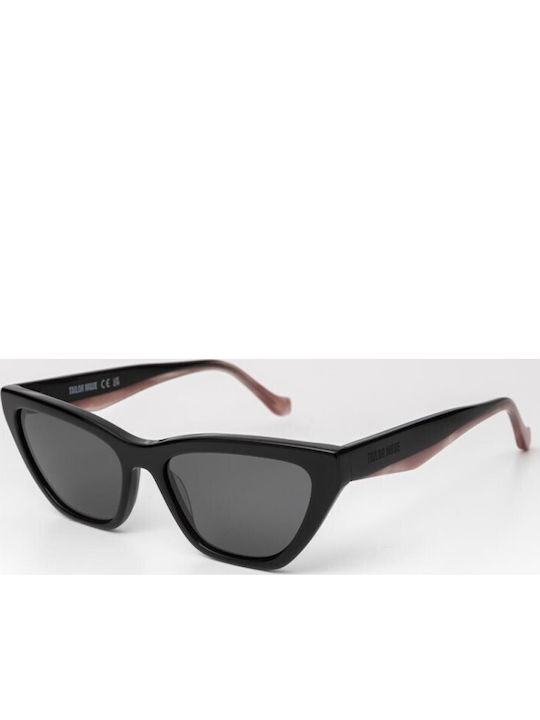 Tailor Made Damentragen Sonnenbrillen mit Schwarzem Rahmen und Schwarzen Gläsern TM15331-C1