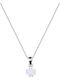Charm Din Aur Alb 14K Negru