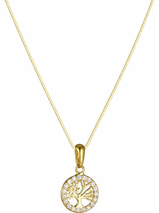 Hängender Charm Baum aus 14K Gold