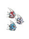 Decorative Fish Glass Murano 3 Designs 10.5x3.5x12cm Per Set 4 Pieces