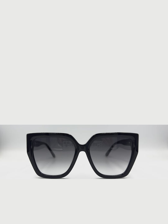 Monte Napoleone Women's Sunglasses with Black Frame and Black Lenses MN522611-C1