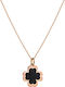 Kritsimis Hängende Charm aus Roségold 14K Schwarz