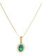 Charm Rosette in 14K Gold Green