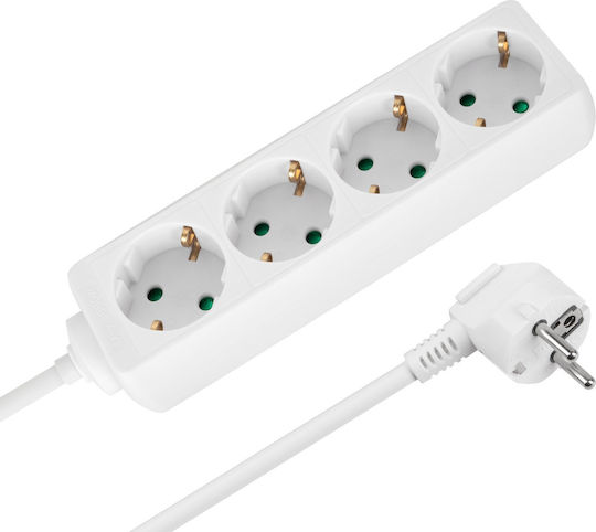 Rebel ETC Steckdosenleiste 4 Steckdosen mit 3m Kabel