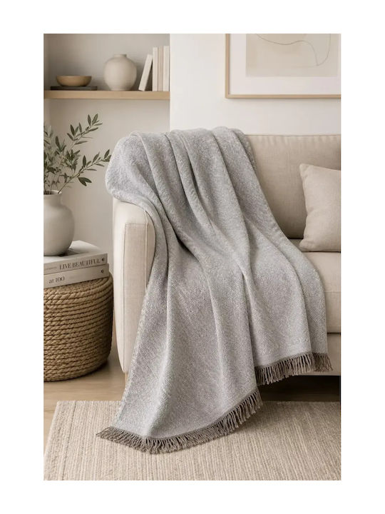 Kalogirou Home Waves Throws Set 3 Pcs Mocca Waves Mocca