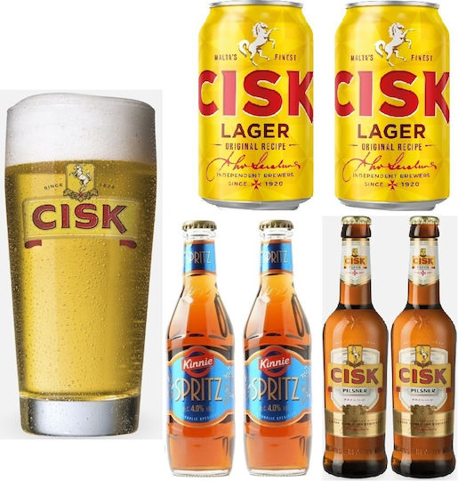 Pahar De Bere Cisk 2x Cisk Lager 4 2% 330ml 2x Kinnie Spritz 4% 250ml 2x Cisk Pilsner Pahar De Bere Cisk 2x Cisk Lager 4 2% 330ml 2x Kinnie Spritz 4% 250ml 2x Cisk Pilsner