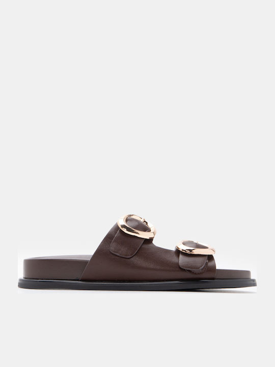 Women's Flat Sandals Flatforms Brown