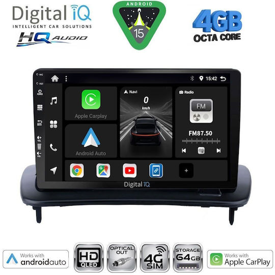 Digital IQ Ηχοσύστημα Αυτοκινήτου για Volvo C30 / S40 2004-2013 (Bluetooth/USB/WiFi/GPS/Apple-Carplay/Android-Auto) με Οθόνη Αφής 9"