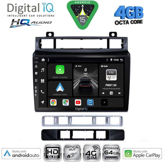 Digital IQ Car Audio System for Volkswagen Touareg 2011-2018 Bluetooth USB WiFi GPS Apple CarPlay Android Auto with 9" Touch Screen