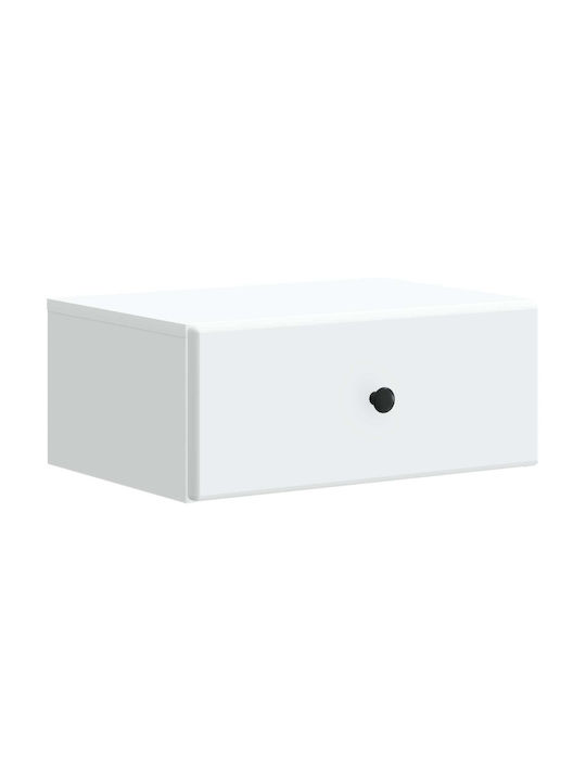 Κομοδίνο Ξύλινο Λευκό 49x34.5x20cm