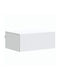 White Wooden Bedside Table 49x34.5x20cm