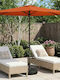 Aluminum Parasol Orange 2.7x2.7xHeight 2.28m