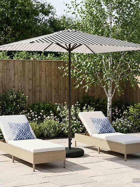 Rundschreiben Aluminium Gartenschirm Schwarz Φ3...