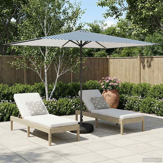 Aluminium Garten- und Terrassen-Sonnenschirm mit Luftschlitz Aluminium Garten- und Terrassen-Sonnenschirm mit Luftschlitz