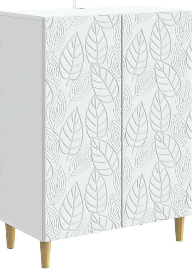 Holzsideboard Weiß 66x34,5x90cm