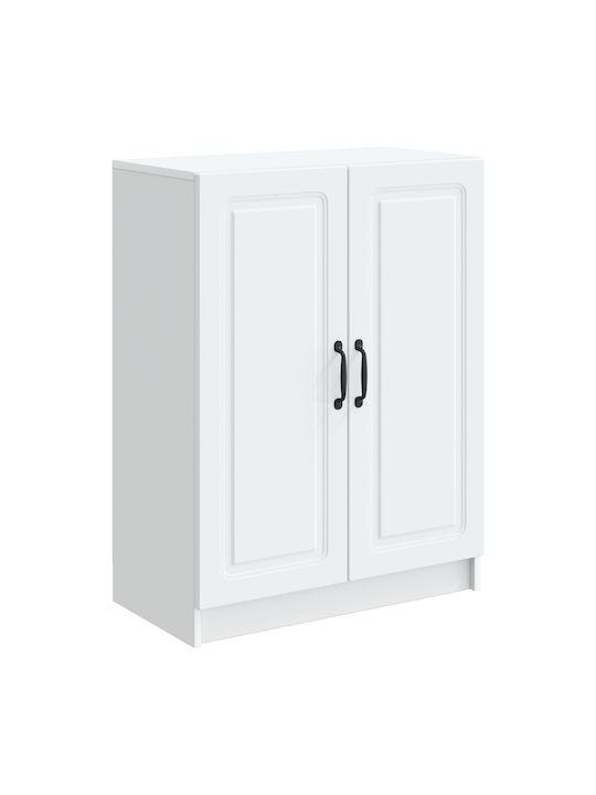 Wooden Sideboard White 66x34.5x87cm