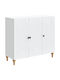 Bufet Din Lemn Alb 89x34.5x80cm