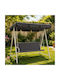Pucioasa Perna Swing Cushion Pentru Scaune De Grădină Cu Spătar Gri Antracit 50x150cm