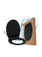 Toilet Seat Plastic Black