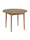 Novato 148 Rundes Esszimmertisch Ausziehbar Holzschatten Eiche 75x75cm