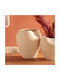 Dekorative Keramik Vase Sien Ecru 27,5x27,5xH29,5cm