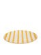 S-d Charlie Shallow Plate Porcelain Yellow with Diameter 27cm