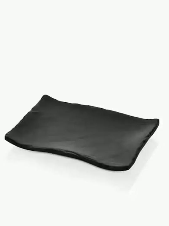Servierplatte Rechtecke Melamin Schwarz 18.5x13cm