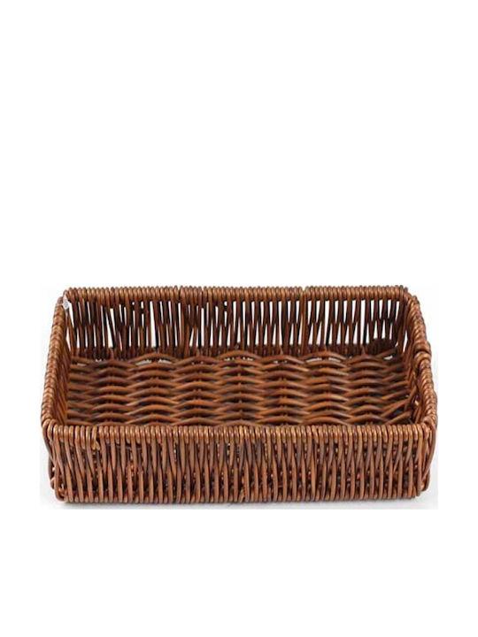 Dekoratives Körbchen Rattan Braune 18x13x6,2cm