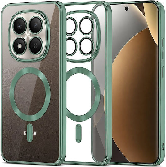 Techsuit Luxus Kristall Umschlag Rückseite Silikon Grün (Redmi Note 15 Pro+ / Poco M8 Pro)