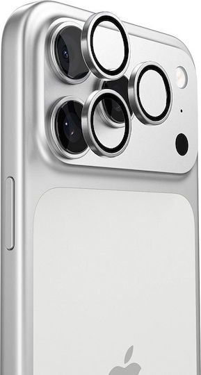 Torras Handy-Kameraschutz Membrane Silber für das Iphone 17 Pro / Iphone 17 Pro Max