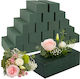 Set 20 Blocuri Spumă Florală Naturală Flori Artificiale Zola Aranjamente Florale Cu Absorbție Ridicată 23 X 11 X 8 Cm Verzi