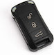 Foldable Key Shell Porsche Cayenne Hu66 3 Buttons 95563794422