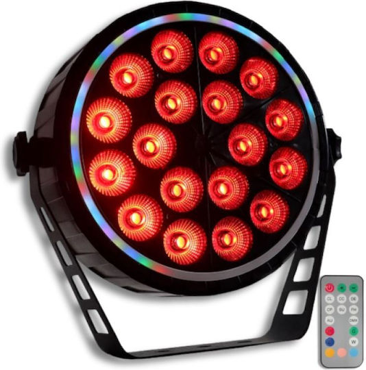 Light4me Ring ПАР 18 RGBW Сценичен ПАР LED Ефект Прожектор Пръстен