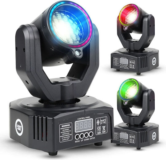 Light4me Magic Head Κινούμενη Κεφαλή Fx Led Dmx Gobo Beam Πράσινο Λέιζερ 50 Mw