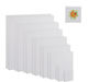 Relaxdays Set 16 Pânze Pătrate Albe 50x1.5x50 Cm