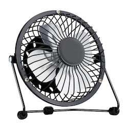 Επιτραπέζιος Ανεμιστήρας Usb Μαύρο 13cm Lifetime Air Επιτραπέζιος Ανεμιστήρας Usb Μαύρο 13cm Lifetime Air