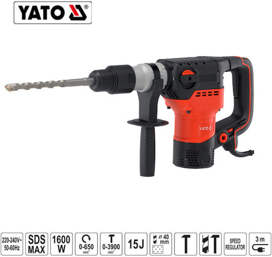 Rotary Hammer Electric 1600W with SDS Max Socket YT-82132
