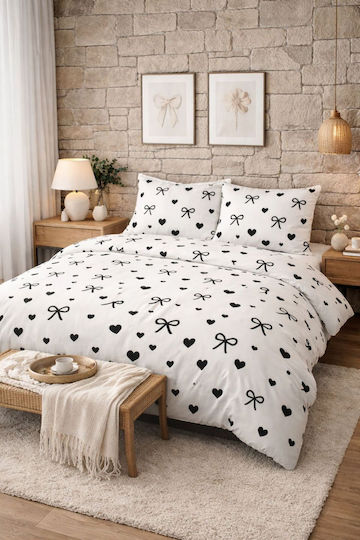 SteweHome Σετ Διπλή 200x220cm Λευκή SteweHome Σετ Διπλή 200x220cm Λευκή