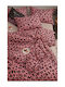 SteweHome Cotton Duvet Cover Set 180x220cm Double With Pillowcase Ecru