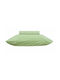 Viopros Cotton Duvet Cover Set 160x240cm Single With Pillowcase 958 Green