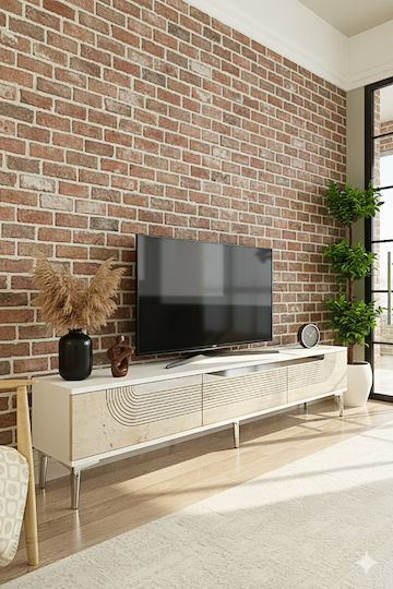 Gold TV Stand L180xD30xH41cm
